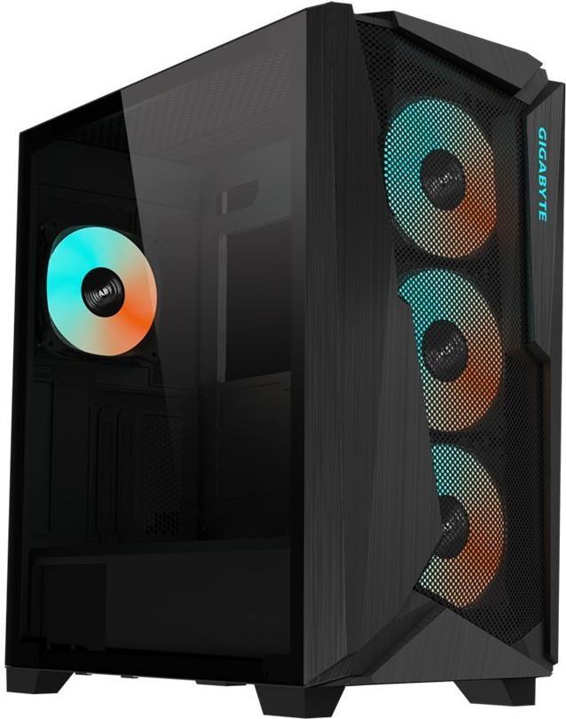 GIGABYTE C301 GLASS MID TOWER CASE BLACK