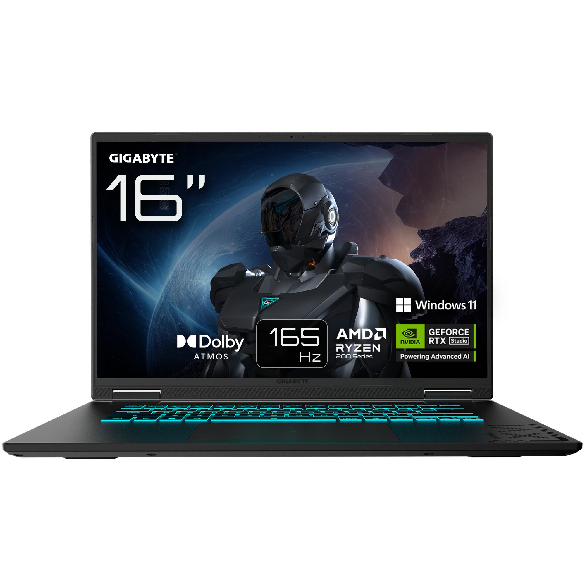 GIGABYTE GAMING A16 3THK3DE894SH laptop AMD Ryzen™ 7 260 Computer portatile 40,6 cm (16") WUXGA 16 GB DDR5-SDRAM 1 TB SSD NVI