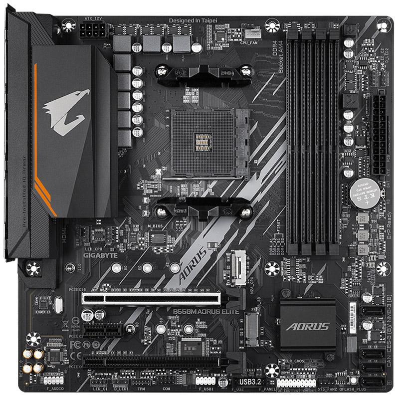 Gigabyte B550M AORUS ELITE scheda madre AMD B550 Socket AM4 micro ATX (Gigabyte B550M AORUS ELITE AMD Socket AM4 Micro ATX DVI/