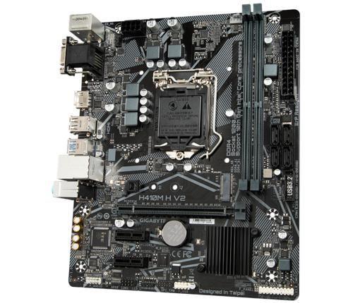 Gigabyte H410M H V2 scheda madre Intel H410 LGA 1200 [Socket H5] micro ATX (Gigabyte H410M H DDR4 Motherboard, Intel Socket 120