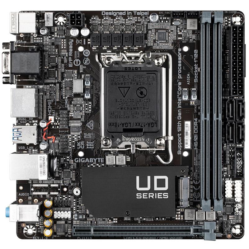 Gigabyte H610I DDR4 scheda madre Intel H610 Express LGA 1700 mini ITX