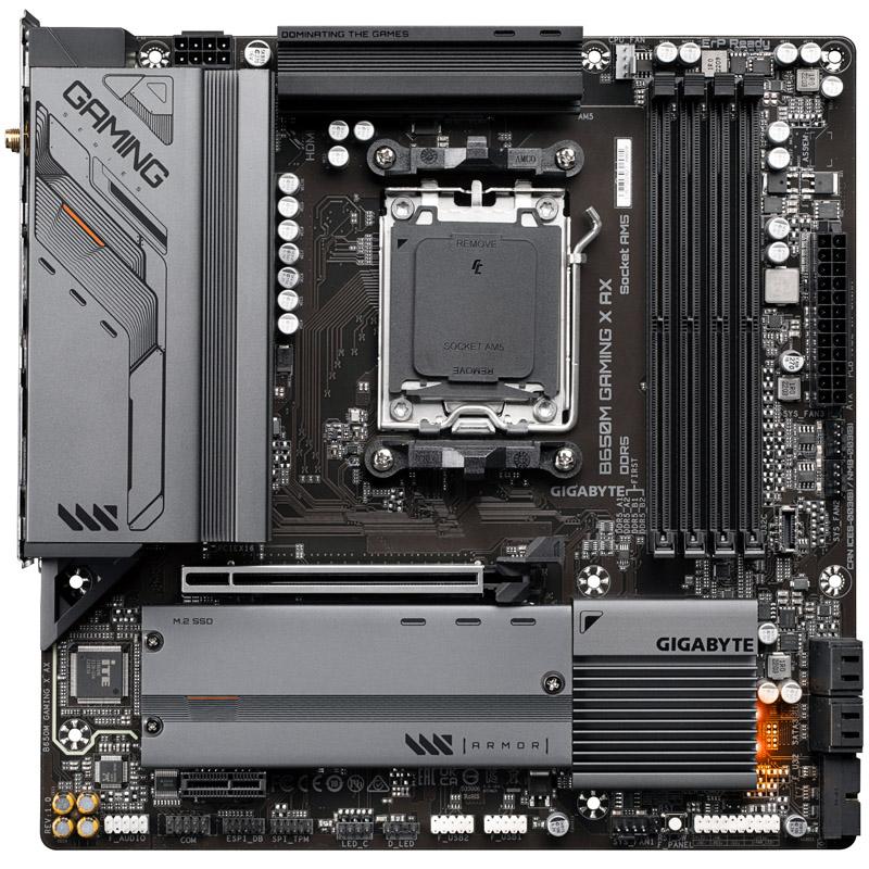Gigabyte B650M GAMING X AX scheda madre AMD B650 Presa di corrente AM5 micro ATX (Gigabyte B650M GAMING X AX Motherboard, AMD S