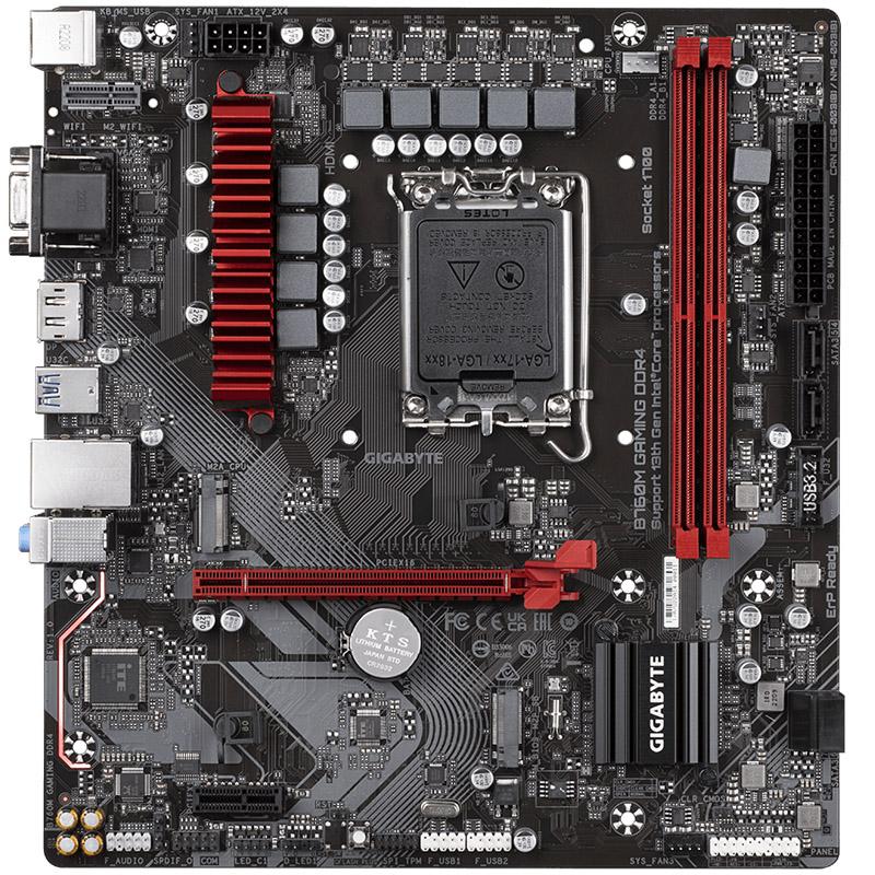 Gigabyte B760M GAMING DDR4 scheda madre Intel B760 Express LGA 1700 micro ATX