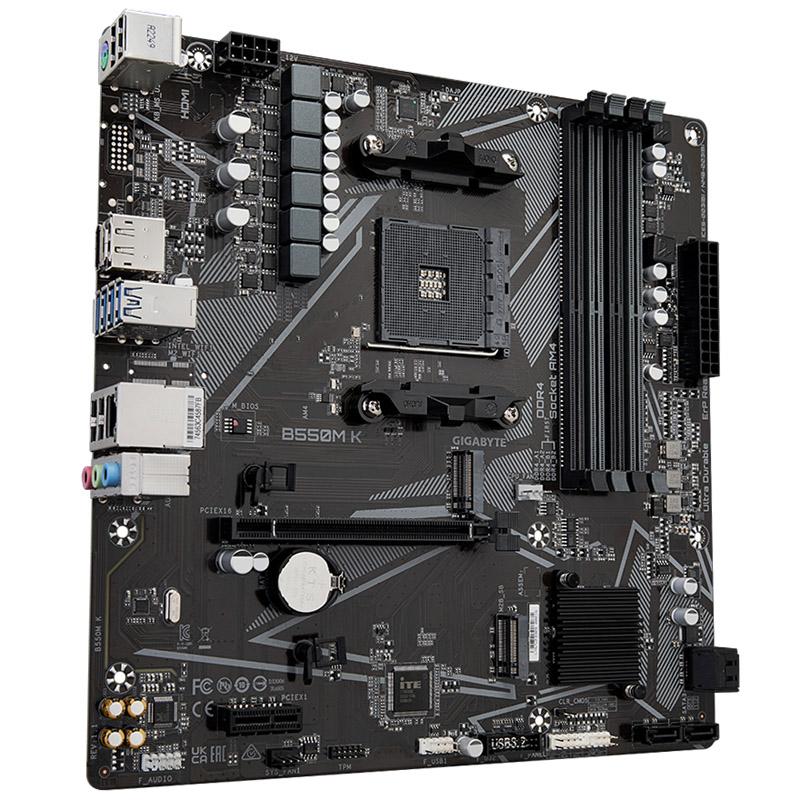 MICRO ATX - SOCKET AM4 - B550 - 4 X DDR4 - 2 X M.2 - USB 3.2 - 1 X PCI-EXPRESS 4.0 16X - LAN 1 GBE