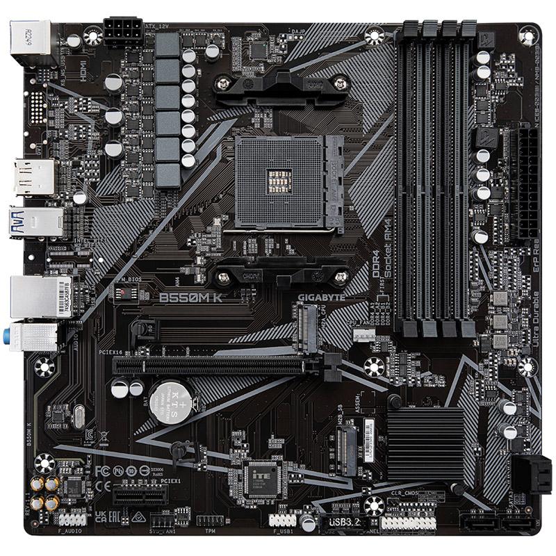 MICRO ATX - SOCKET AM4 - B550 - 4 X DDR4 - 2 X M.2 - USB 3.2 - 1 X PCI-EXPRESS 4.0 16X - LAN 1 GBE