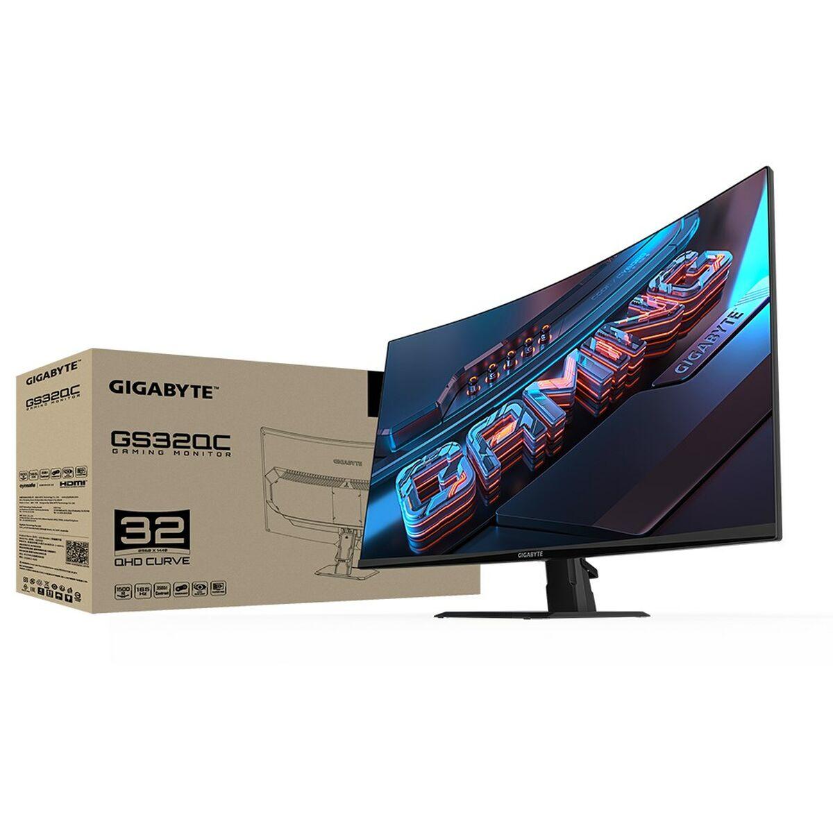 GIGABYTE GS32QC COMPUTER MONITOR 80 CM (31.5) 2560 X 1440 PIXELS QUAD HD LCD BLACK