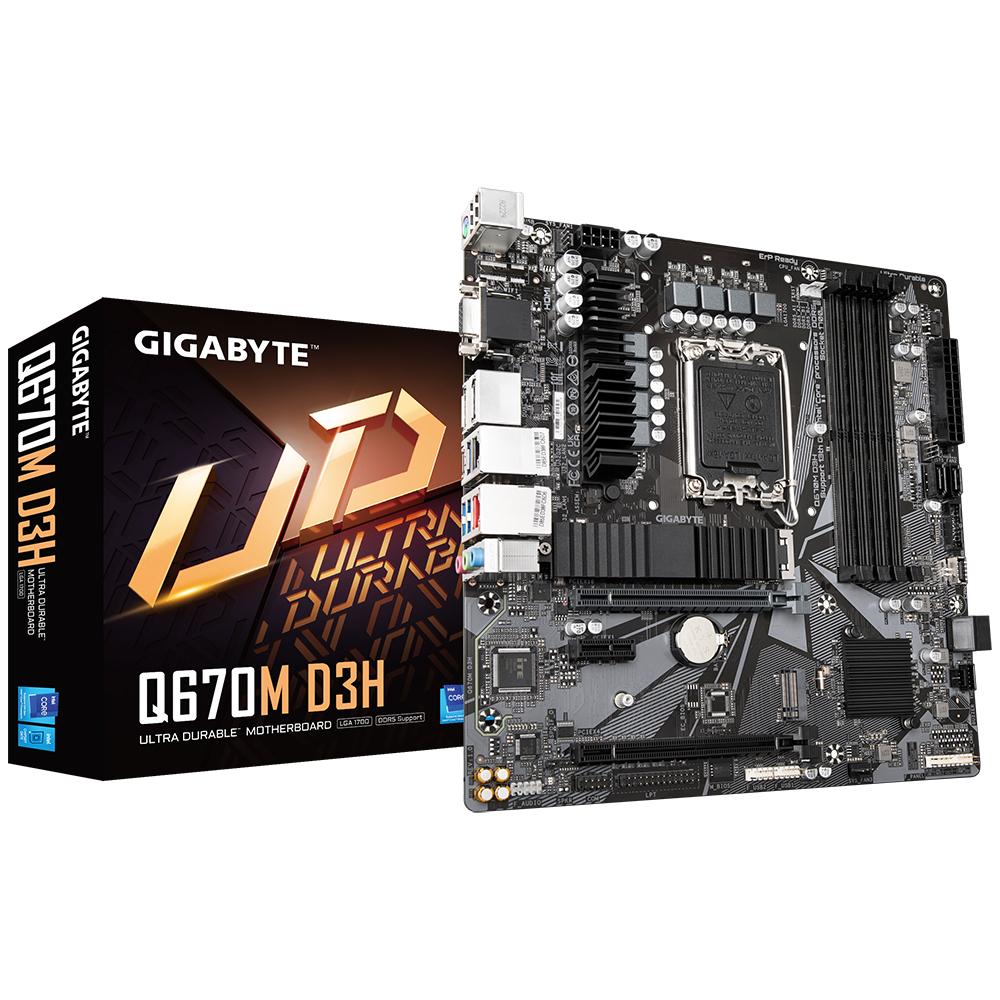 Gigabyte Q670M D3H scheda madre Intel Q670 LGA 1700 micro ATX