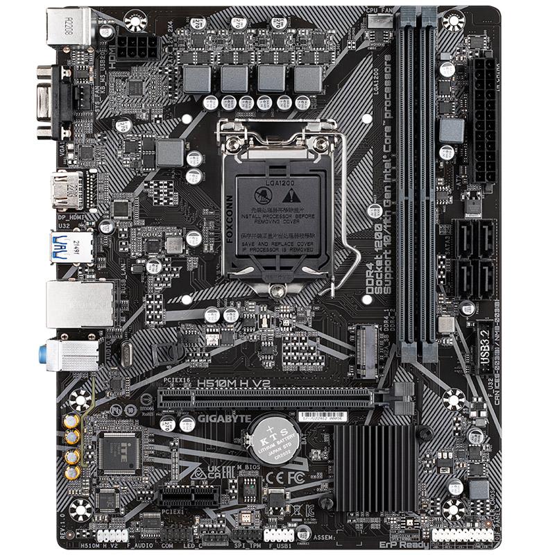Gigabyte H510M H V2 scheda madre Intel H510 Express LGA 1200 Socket H5 micro ATX (Gigabyte H510M H V2 Motherboard Intel Socket
