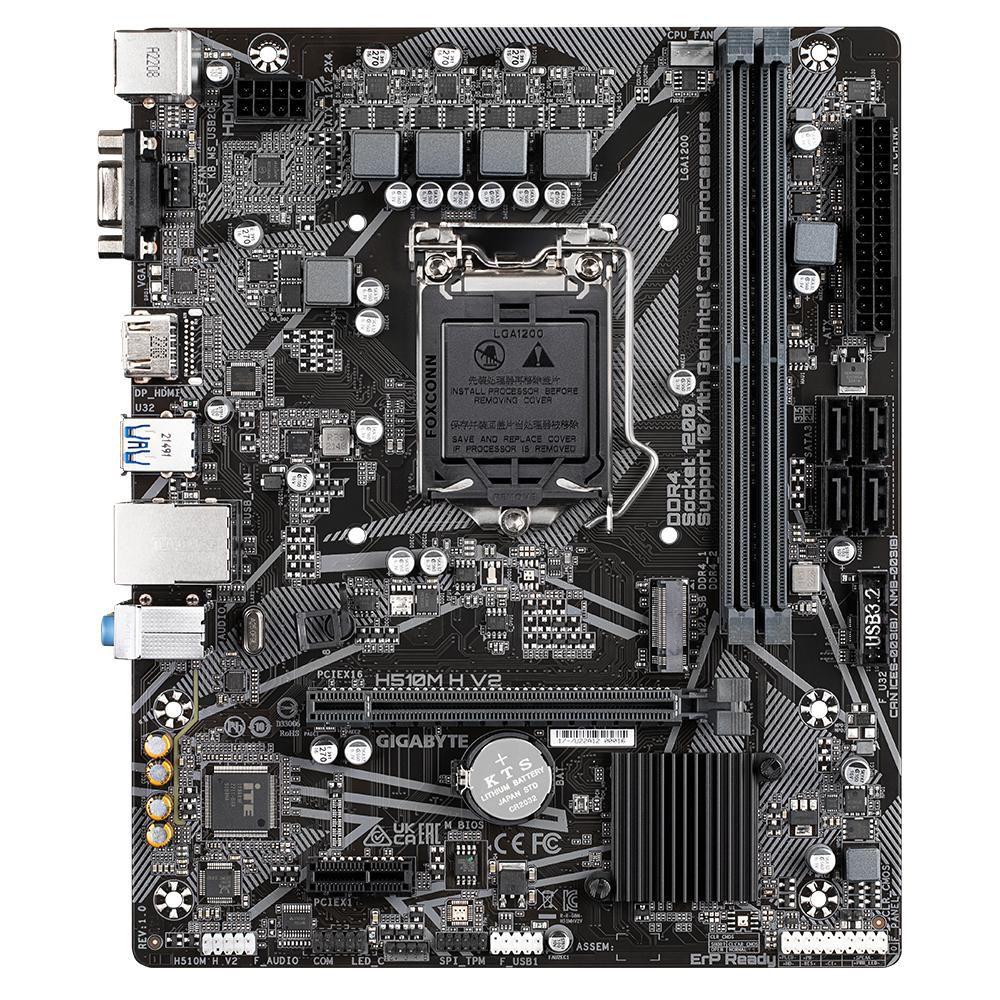 Gigabyte H510M H V2 scheda madre Intel H510 Express LGA 1200 Socket H5 micro ATX (Gigabyte H510M H V2 Motherboard Intel Socket