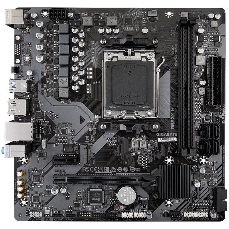 Gigabyte A620M H scheda madre AMD A620 Presa di corrente AM5 micro ATX (GIGABYTE AM5 A620M H M-ATX)