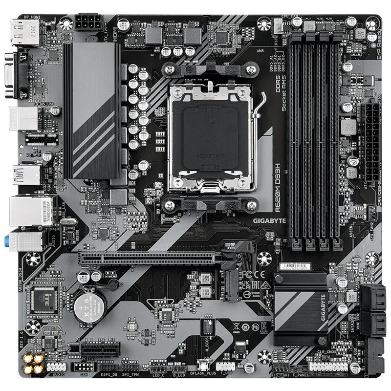 Gigabyte A620M DS3H scheda madre AMD A620 Presa di corrente AM5 micro ATX (MB AMD AM5 A620M DS3H D5 MATX)