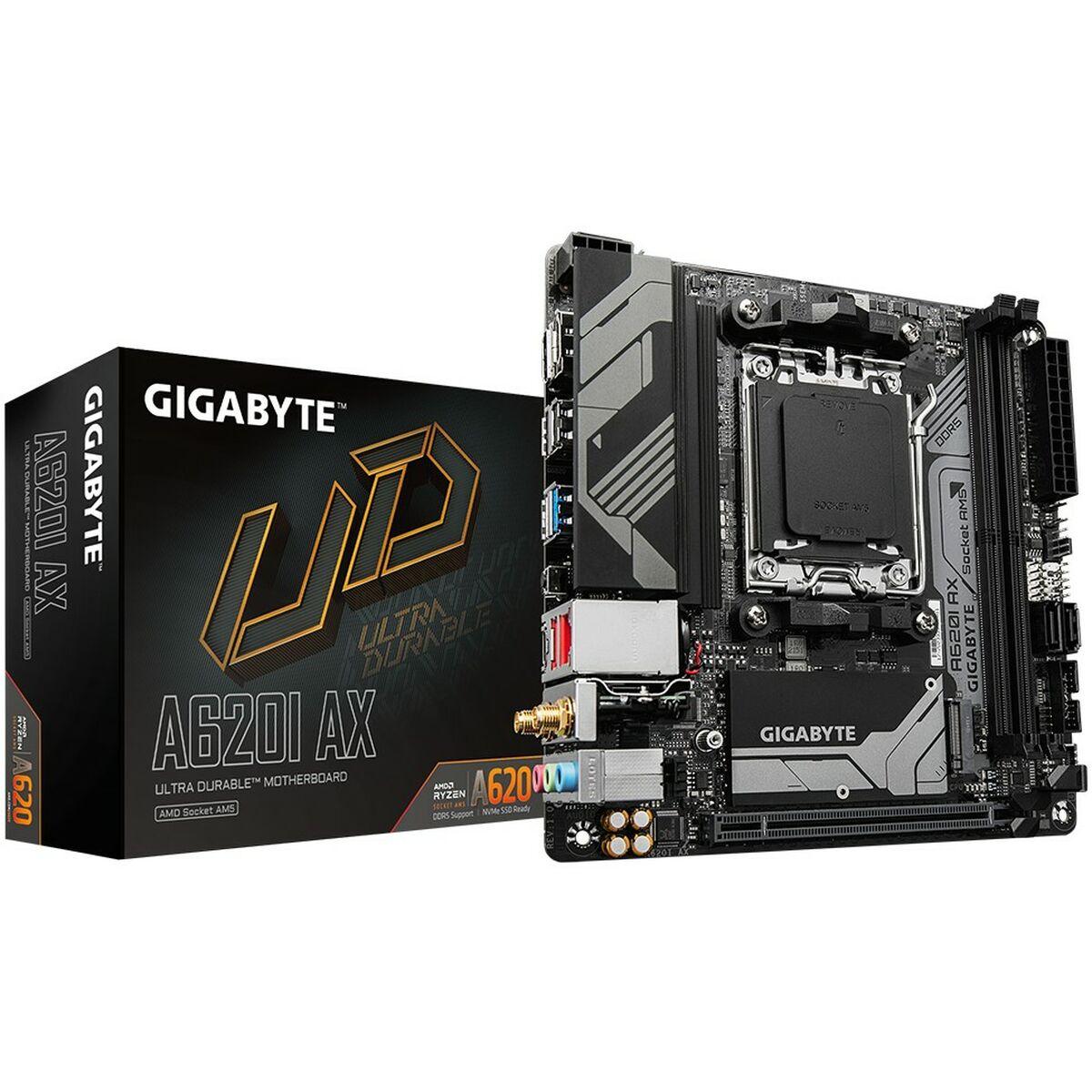 Gigabyte A620i Ax - AMD - Socket AM5 - AMD Ryzen 5 7th Gen - AMD Ryzen 7 7th Gen - AMD Ryzen 9 7th Gen - Socket AM5 - DDR5 -SDR