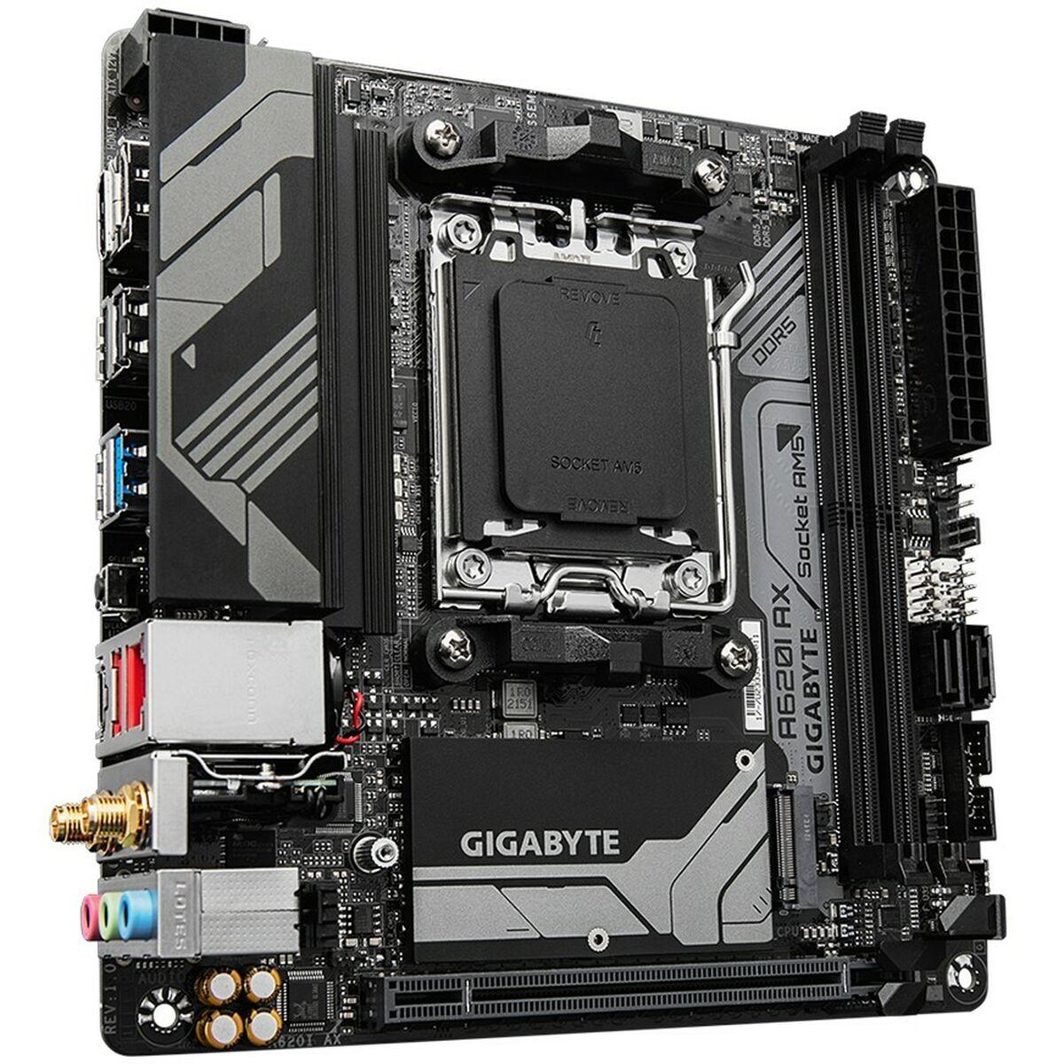 Gigabyte A620i Ax - AMD - Socket AM5 - AMD Ryzen 5 7th Gen - AMD Ryzen 7 7th Gen - AMD Ryzen 9 7th Gen - Socket AM5 - DDR5 -SDR