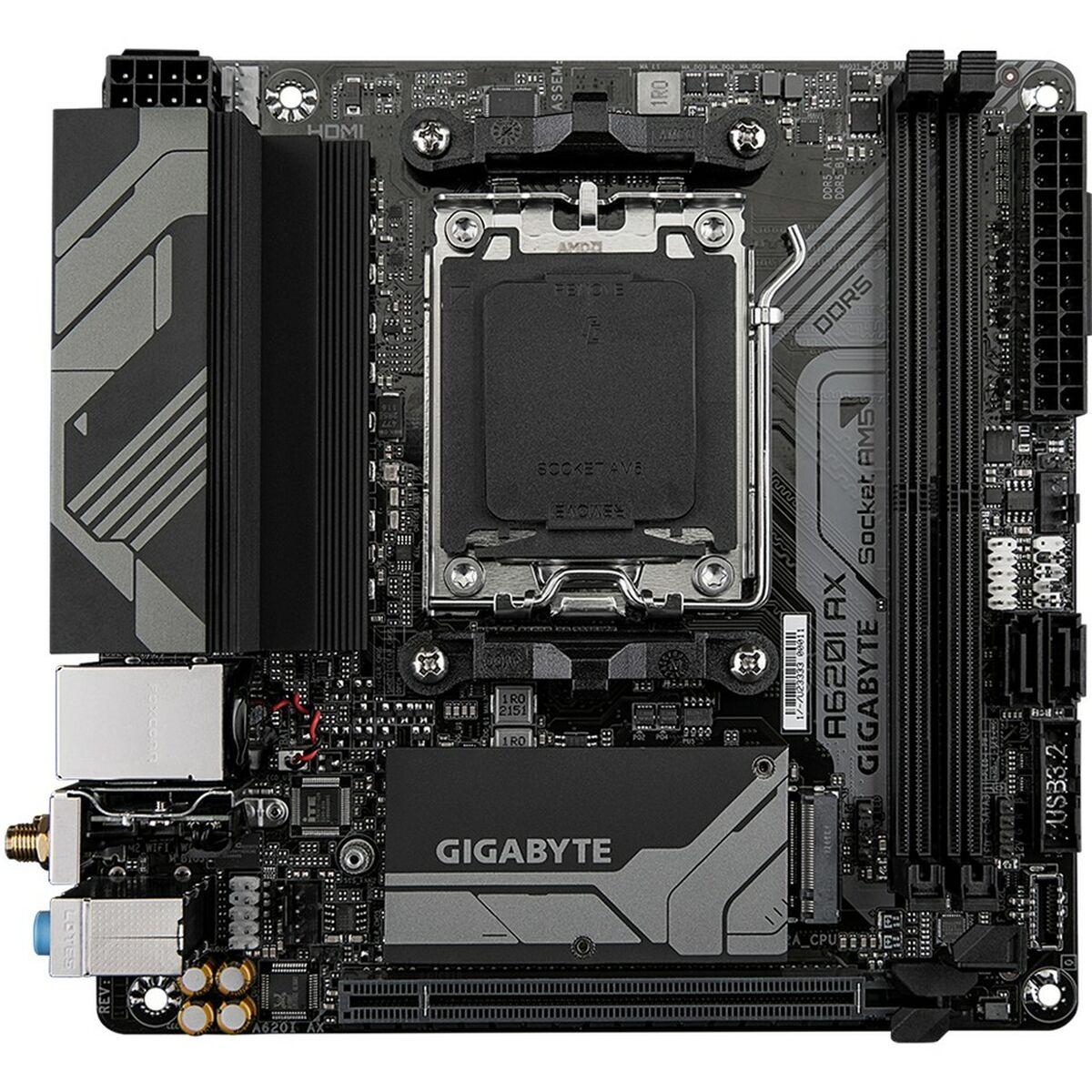 Gigabyte A620i Ax - AMD - Socket AM5 - AMD Ryzen 5 7th Gen - AMD Ryzen 7 7th Gen - AMD Ryzen 9 7th Gen - Socket AM5 - DDR5 -SDR
