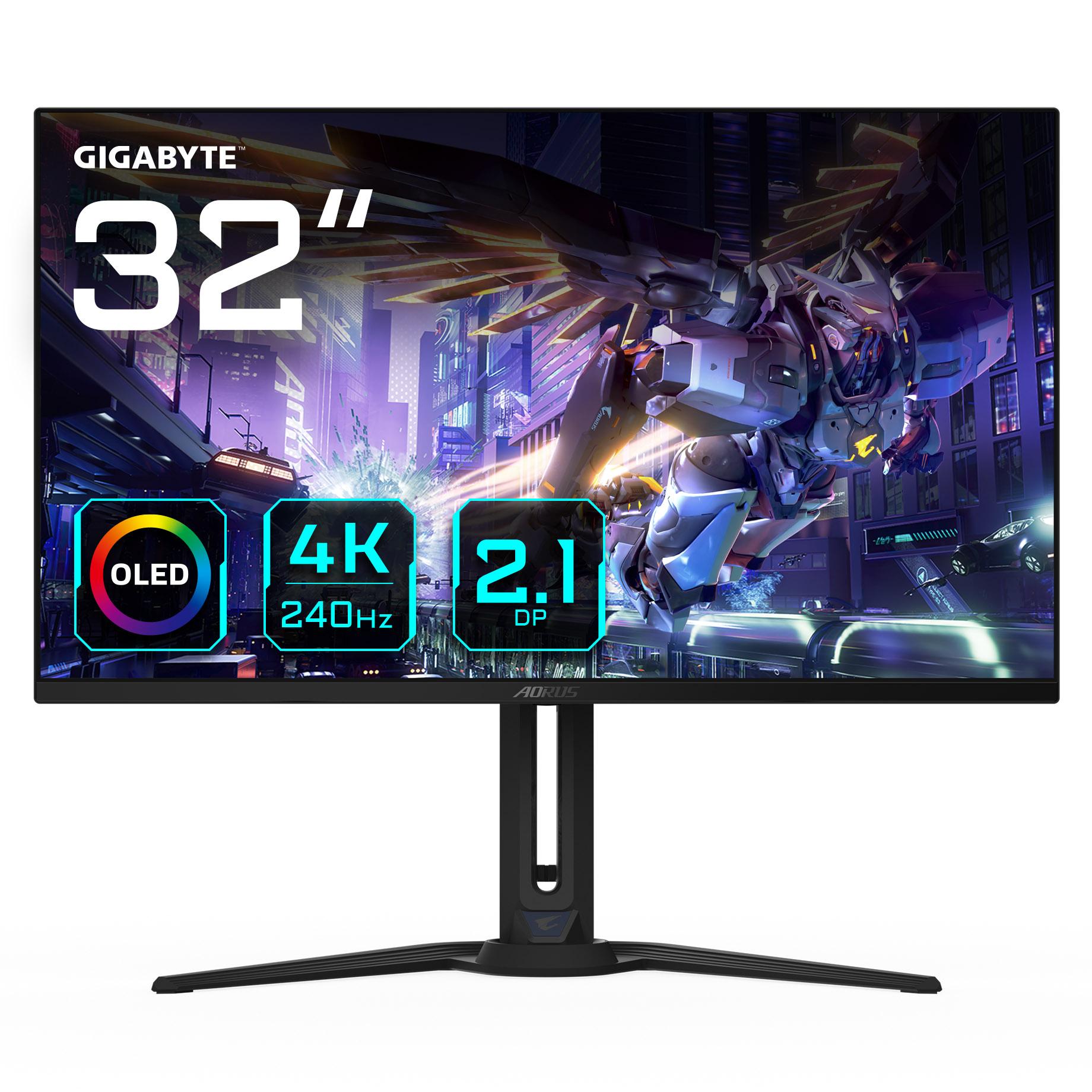 Gigabyte Monitor da gioco OLED AORUS FO32U2P da 32 - 3840 x 2160 (UHD) 240Hz 003ms 250 cd/m KVM FreeSync Premium Pro DisplayHDR