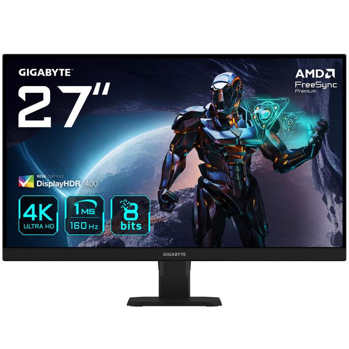 GIGABYTE GS27U 27" Monitor da gioco UHD - 3840 x 2160 160Hz 1ms 350 cd/m Display HDR400 HDMI 2.1 DisplayPort 1.4