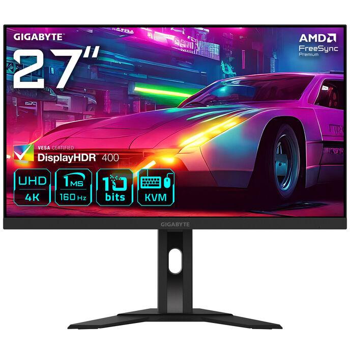 GIGABYTE M27UA 27" Monitor da gioco UHD - 3840 x 2160 160Hz 1ms 400 cd/m FreeSync Premium HDR ready HDMI 2.1 DisplayPort 1.4