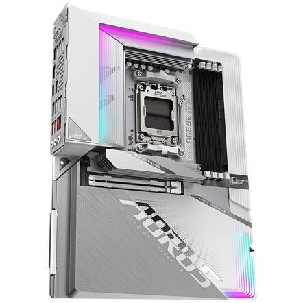 GIGABYTE Scheda Madre B650E AORUS STEALTH ICE - Supporta CPU AMD Ryzen 9000, VRM a 12+2+2 fasi, fino a 8000MHz DDR5 (OC), 1xPCI