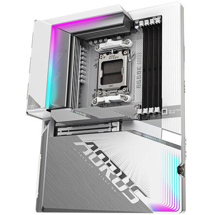 GIGABYTE Scheda Madre B650E AORUS STEALTH ICE - Supporta CPU AMD Ryzen 9000, VRM a 12+2+2 fasi, fino a 8000MHz DDR5 (OC), 1xPCI