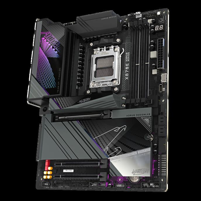 GIGABYTE X870E AORUS MASTER Scheda Madre - Supporta CPU AMD Ryzen 9000 1622 fasi VRM digitali fino a 8600MHz DDR5 (OC) 3xPCIe 5