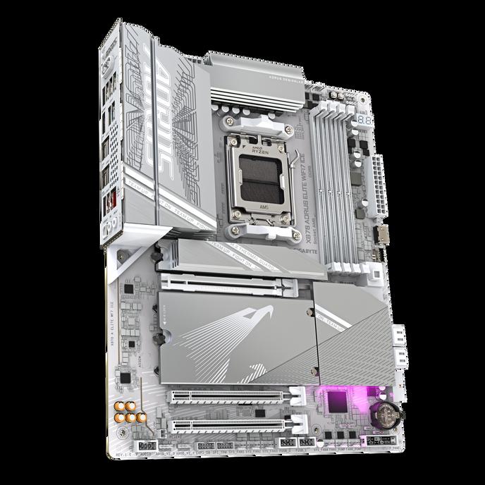 GIGABYTE X870 AORUS ELITE WIFI7 ICE Scheda Madre - Supporta CPU AMD Ryzen 9000 1622 fasi VRM digitale fino a 8200MHz DDR5 (OC)