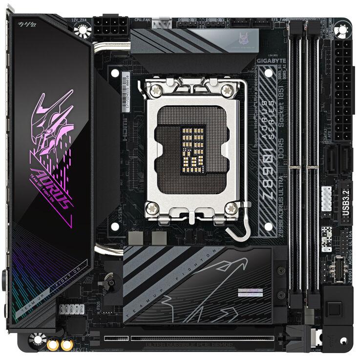 GIGABYTE Z890I AORUS ULTRA Scheda Madre - Supporta CPU Intel Core Ultra (Serie 2) VRM a 812 fasi fino a 8800MHz DDR5 (OC) 1xPCI