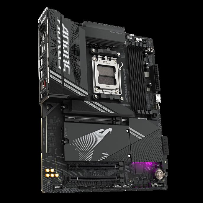 GIGABYTE Scheda madre X870 A ELITE WIFI7 - Supporta CPU AMD Ryzen 9000 VRM a 1622 fasi fino a 8000MHz DDR5 (OC) 4xPCIe 5.0 4xM