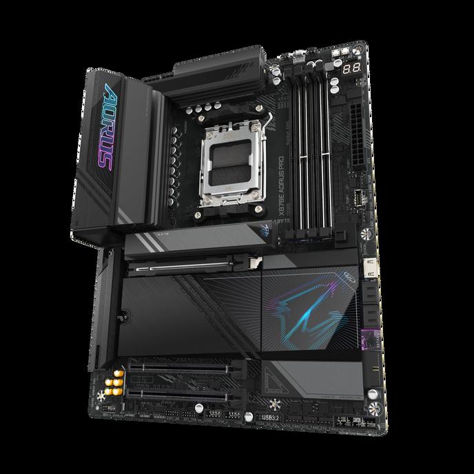 GIGABYTE X870E AORUS PRO Scheda Madre - Supporta CPU AMD Ryzen 9000 1622 fasi VRM digitali fino a 8000MHz DDR5 (OC) 3xPCIe 5.0