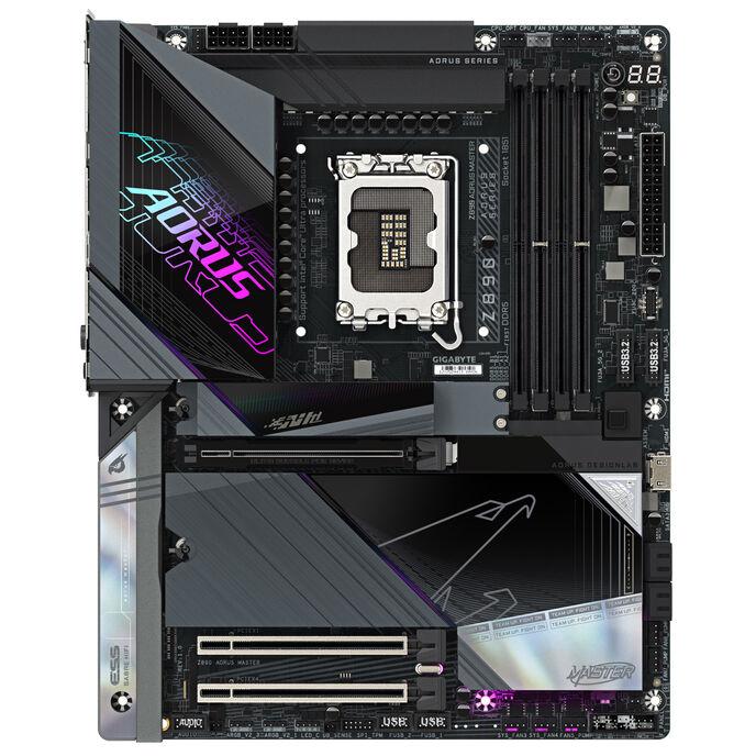 GIGABYTE Z890 AORUS MASTER Scheda Madre - Supporta CPU Intel Core Ultra (Serie 2) VRM a 1812 fasi fino a 9500MHz DDR5 (OC) 2xPC
