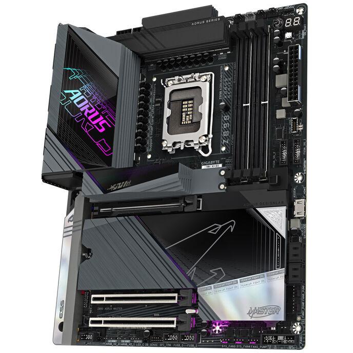 GIGABYTE Z890 AORUS MASTER Scheda Madre - Supporta CPU Intel Core Ultra (Serie 2) VRM a 1812 fasi fino a 9500MHz DDR5 (OC) 2xPC