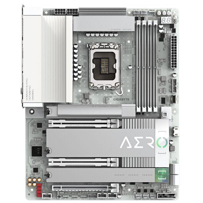 GIGABYTE Z890 AERO G Scheda Madre - Supporta CPU Intel Core Ultra (Serie 2) VRM a 1612 fasi fino a 8800MHz DDR5 (OC) 1xPCIe 5.0