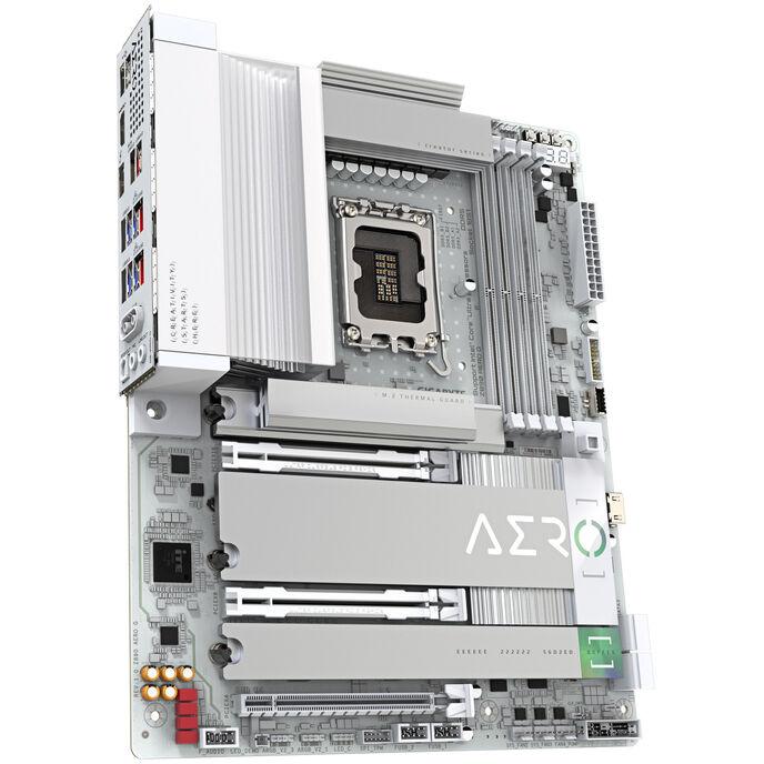 GIGABYTE Z890 AERO G Scheda Madre - Supporta CPU Intel Core Ultra (Serie 2) VRM a 1612 fasi fino a 8800MHz DDR5 (OC) 1xPCIe 5.0