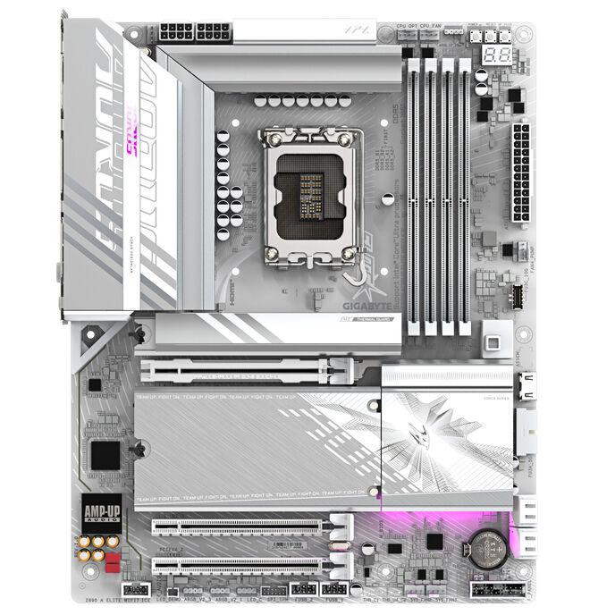 GIGABYTE Z890 AORUS ELITE WIFI7 ICE Scheda Madre - Supporta CPU Intel Core Ultra (Serie 2) VRM a 1612 fasi fino a 8800MHz DDR5