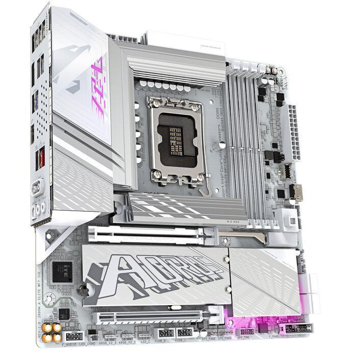 GIGABYTE Z890M AORUS ELITE WIFI7 ICE Scheda Madre - Supporta CPU Intel Core Ultra (Serie 2) VRM a 1212 fasi fino a 8800MHz DDR5