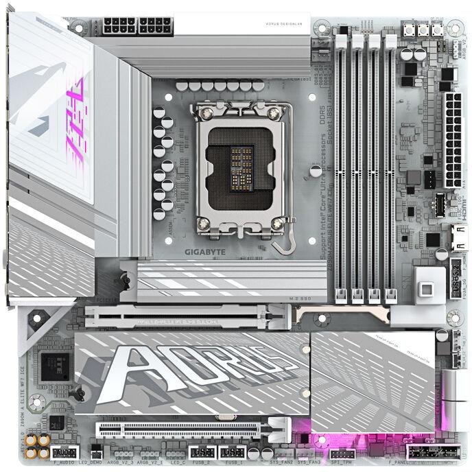 GIGABYTE Z890M AORUS ELITE WIFI7 ICE Scheda Madre - Supporta CPU Intel Core Ultra (Serie 2) VRM a 1212 fasi fino a 8800MHz DDR5