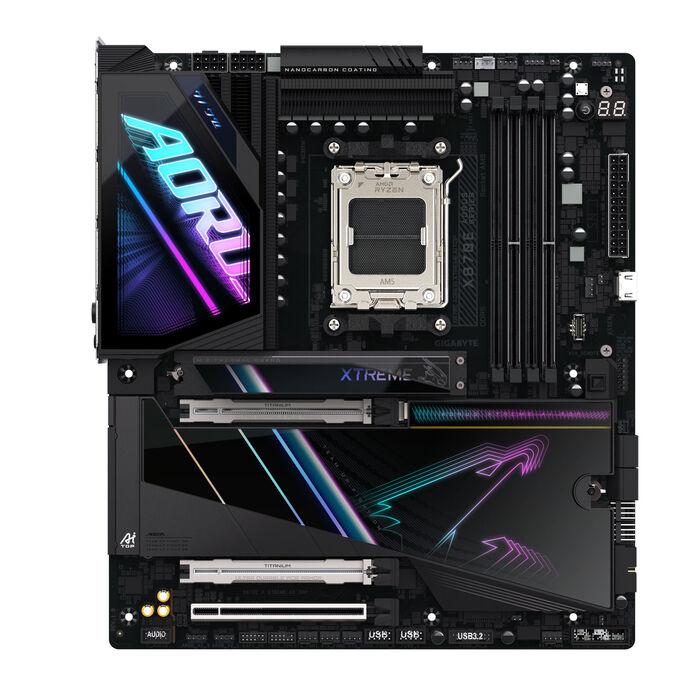 GIGABYTE X870E AORUS XTREME AI TOP Scheda madre - Supporta CPU AMD Ryzen serie 9000 VRM a 1822 fasi fino a 8800 MHz DDR5 (OC) 1