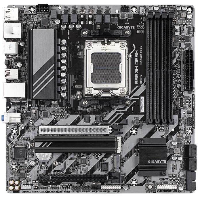 GIGABYTE B850M DS3H Scheda Madre - Processori AMD Ryzen Serie 9000 1622 fasi VRM digitali fino a 8200MHz DDR5 (OC) 1xPCIe 5.0 1