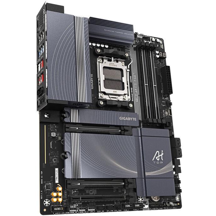 GIGABYTE B850 AI TOP Scheda Madre - Processori AMD Ryzen Serie 9000 1622 fasi VRM digitali fino a 8600MHz DDR5 (OC) 2xPCIe 5.0
