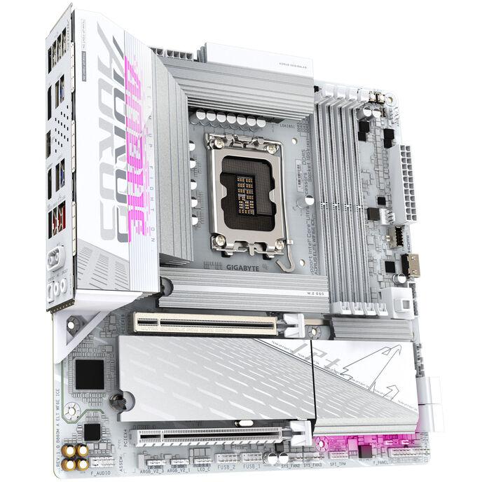 GIGABYTE B860M AORUS ELITE WF6E ICE Scheda madre - CPU Intel Core Ultra VRM a 12121 fasi fino a 9200MHz DDR5 1xPCIe 5.0 2xPCIe