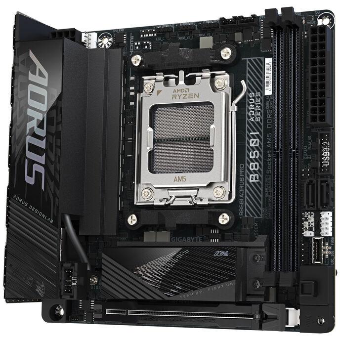 GIGABYTE B850I AORUS PRO Scheda Madre - Supporta processori AMD Ryzen Serie 9000 VRM digitale a 821 fasi fino a 8400MHz DDR5 (O