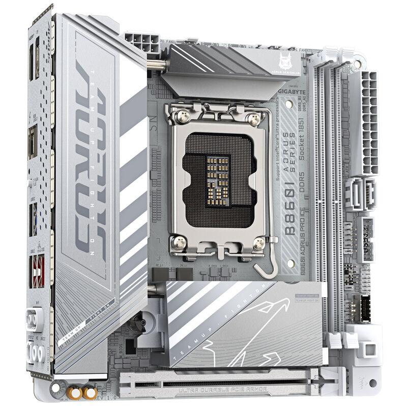 GIGABYTE B860I AORUS PRO ICE Scheda madre - CPU Intel Core Ultra VRM a 8121 fasi fino a 9200MHz DDR5 1xPCIe 5.0 1xPCIe 4.0 M.2