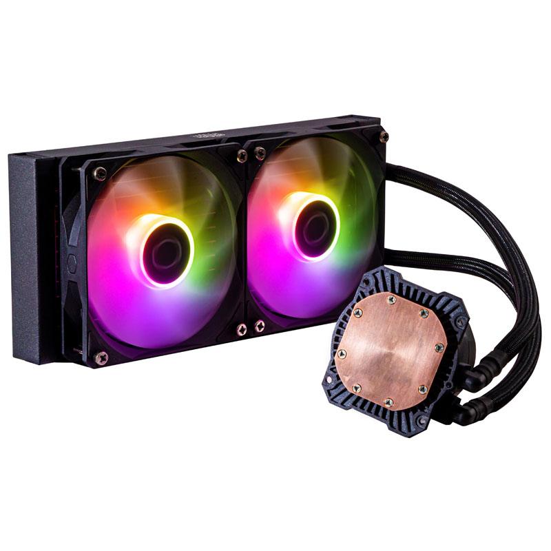 DISS A LIQUIDO COOLER MASTER -MASTERLIQUID 240L CORE BLACK ARGB - SK LGA1700 LGA1200 LGA1151 LGA1150 - LGA1155 LGA1156 AM5