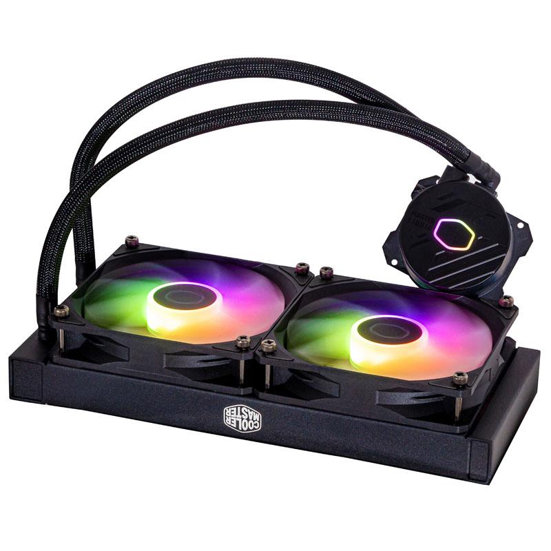 DISS A LIQUIDO COOLER MASTER -MASTERLIQUID 240L CORE BLACK ARGB - SK LGA1700 LGA1200 LGA1151 LGA1150 - LGA1155 LGA1156 AM5