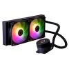 DISS A LIQUIDO COOLER MASTER -MASTERLIQUID 240L CORE BLACK ARGB - SK LGA1700 LGA1200 LGA1151 LGA1150 - LGA1155 LGA1156 AM5