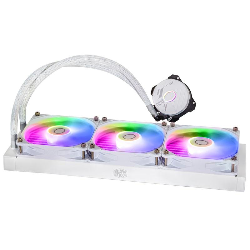 Cooler Master MasterLiquid 360L Core ARGB White Processore Liquid cooling kit 12 cm Bianco (MasterLiquid 360L Core White)
