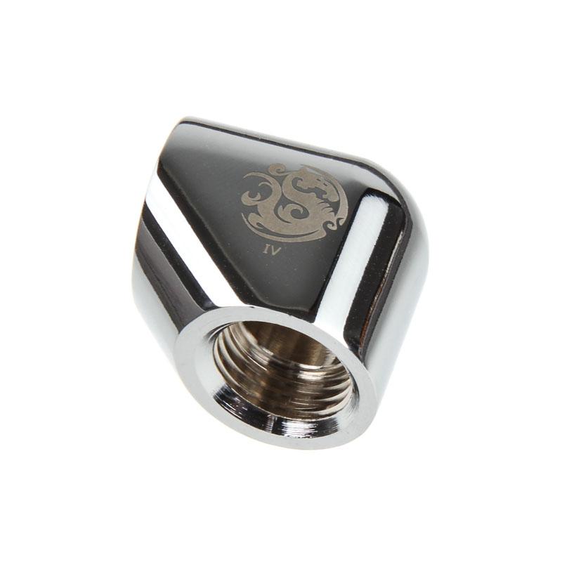 Bitspower Adapter 90 Grad 2x G1/4 Zoll - shiny silver