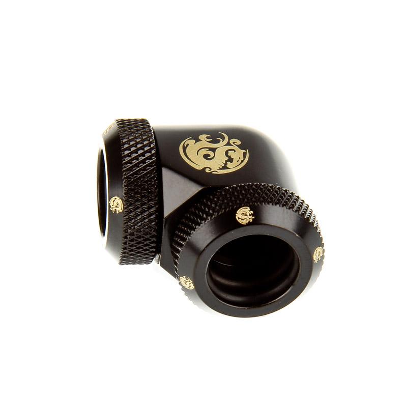 Adattatore multi-link 90 gradi da 12 mm di diametro esterno a 12 mm di diametro esterno - nero opaco