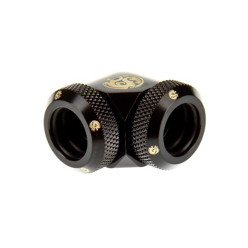 Adattatore multi-link 90 gradi da 12 mm di diametro esterno a 12 mm di diametro esterno - nero opaco