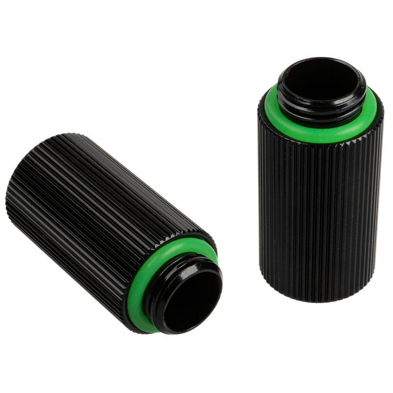 Adattatore Touchaqua dritto G1/4 pollici maschio a G1/4 pollici femmina - confezione da 2, 30 mm, nero