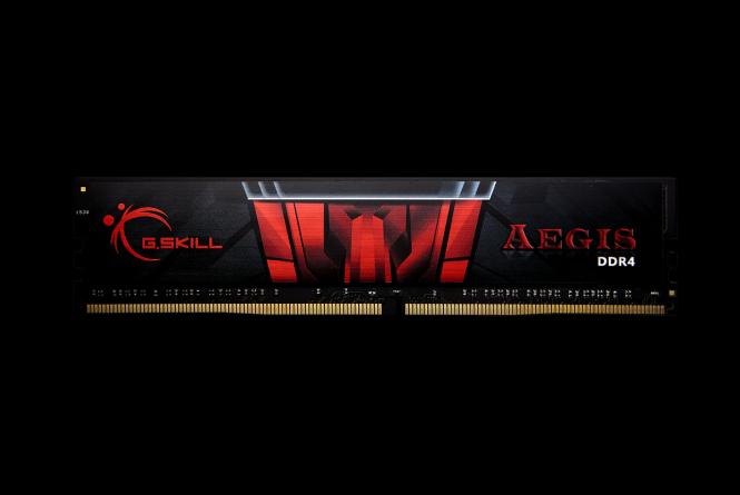 G.Skill AEGIS - DDR4 - 4 GB - DIMM 288-PIN - 2133 MHz / PC4-17000 - CL15 - 12 V - senza buffer - non ECC (F4-2133C15S-4GIS)